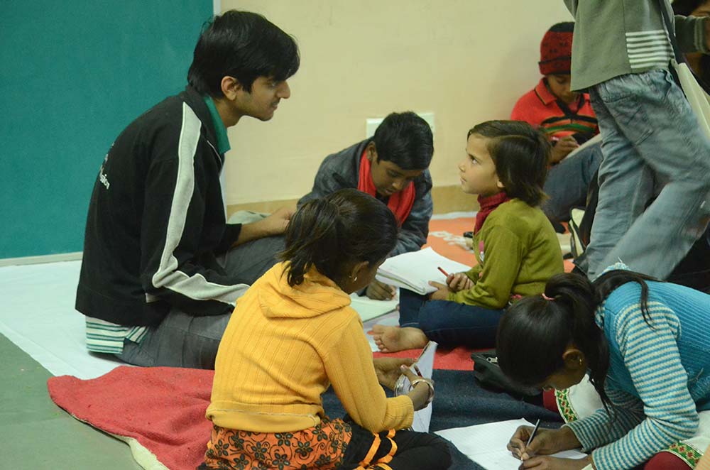 IITK students teaching